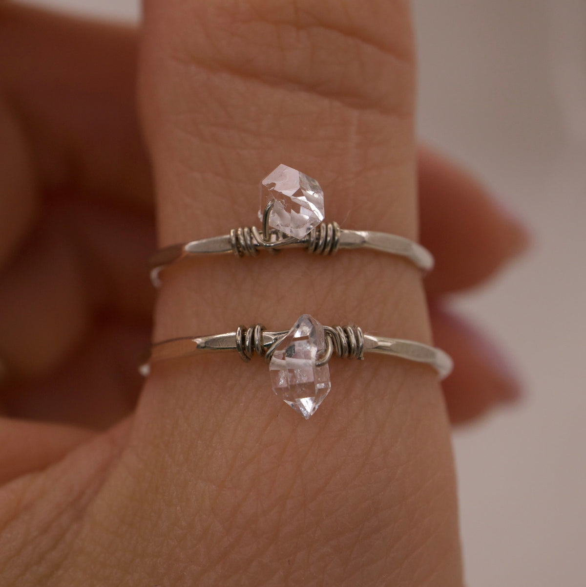 Ring mit Herkimer Diamant
