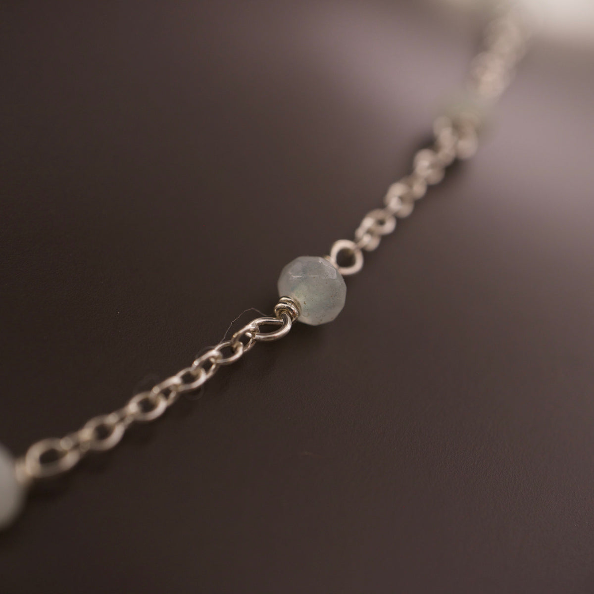 Silberkette mit Chalcedon
