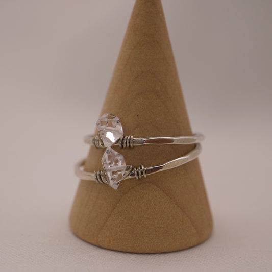 Ring mit Herkimer Diamant
