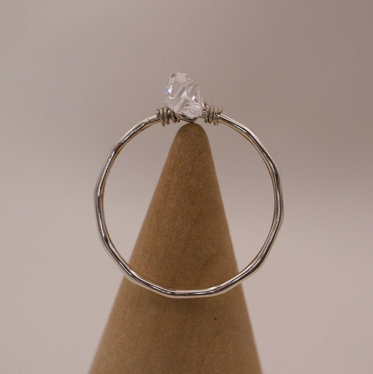Ring mit Herkimer Diamant