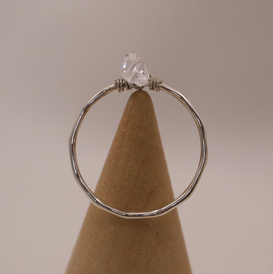 Ring mit Herkimer Diamant