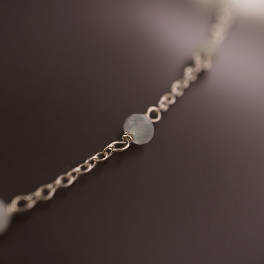 Silberkette mit Chalcedon